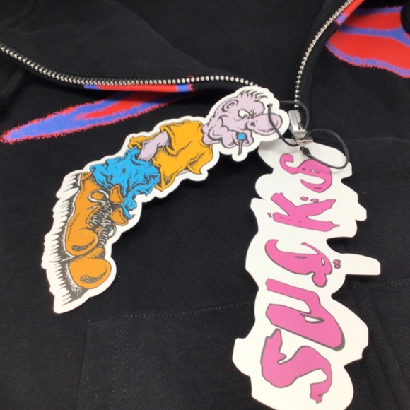 NWT Carpet Company Bizarro Zip Up Hoodie - Size S - Picture 10 of 13